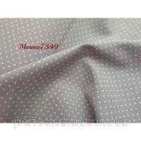 3984/7349 Murano Lugana Petit Point 32 ct. Сірий в білий горошок