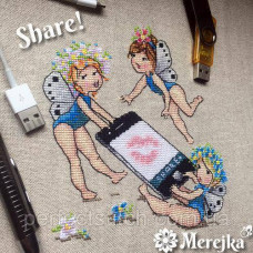 Набір для вишивання хрестиком Share Мережка