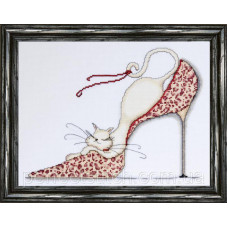 Dw2553 Набор для вышивания крестом "Leopard Shoe//Леопардовая обувь" Design Works
