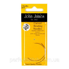 Curved Beading №10 (2шт) Набір зігнутих бісерных голок John James