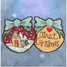 ST181716 Набор для вышивания "First Christmas//Первое Рождество" Mill Hill