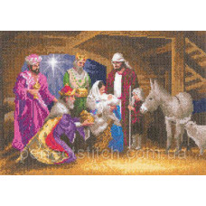 H1285 Набор для вышивания крестом "Рождество//Nativity" Heritage Crafts