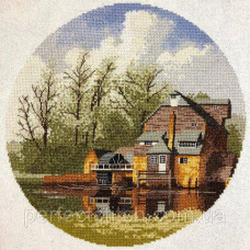 HC369 Схема для вышивания крестом "Водяная мельница//Watermill" Heritage Crafts