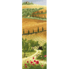 HC567 Схема для вышивания крестом "Тоскана//Tuscany" Heritage Crafts