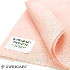 Zweigart 3609/4034 Belfast Linen 32 ct. Ніжно-рожевий