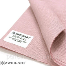 Zweigart 3609/4042 Belfast Linen 32 ct. Попелястий рожевий