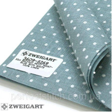 Zweigart 3609/5269 Belfast Petit Point 32 ct. Античний синій в білий горошок