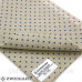 Zweigart 3609/53009 Belfast 32 ct. Сирий льон в синій горошок