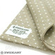 3609/5379 Belfast Petit Point 32 ct. Сирий льон в білий горошок