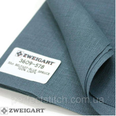 Zweigart 3609/578 Belfast 32 ct. Ультрамарин