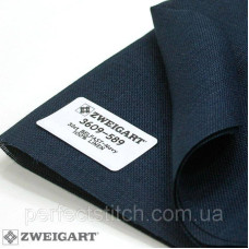 Zweigart 3609/589 Belfast 32 ct. Темно-синій