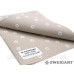 Zweigart 3984/7399 Murano Lugana Fleur 32 ct. Бежевий в білу квітку