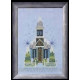 NC158 Схема "Little Snowy Blue Church//Маленькая снежная голубая церковь" Nora Corbett