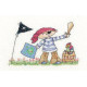 HC1050 Схема для вышивания крестом "Маленький Пират//Little Pirate" Heritage Crafts