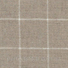 Zweigart 7666/3709 Belfast 32 ct. Натуральний льон в білу клітинку