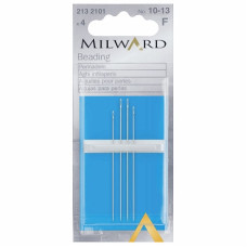Набір голок для бісеру Beading 10-13 (4шт) (Англія) Milward