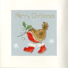 Набір для вишивання хрестиком (різдвяна листівка) Step Into Christmas Bothy Threads