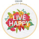 Набор для вышивания гладью DIMENSIONS Live happy 