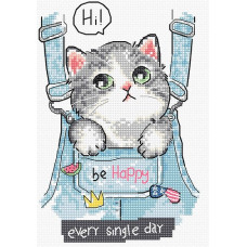 Набір для вишивання хрестиком LETISTITCH Be Happy!