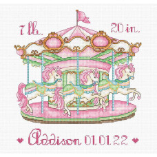 Набір для вишивання хрестиком LETISTITCH Baby Carousel