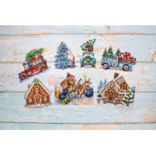 Набір для вишивання хрестиком LETISTITCH Christmas Ornaments