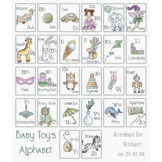 Набір для вишивання хрестиком LETISTITCH Baby Toys Alphabet
