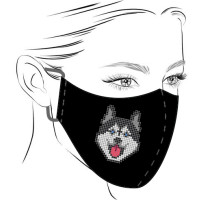 Маска Хаскі чорна