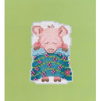 Набір для вишивання Pig in a Blanket Свинка під ковдрою Mill Hill
