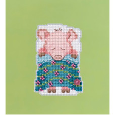 Набір для вишивання Pig in a Blanket Свинка під ковдрою Mill Hill