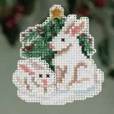 Набір для вишивання Winter Bunnies Зимові зайчики Mill Hill
