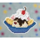 Набір для вишивання Banana Split Банановий десерт Mill Hill