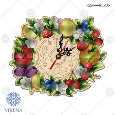 Заготовка для вишивки годинника дерев'яна 205