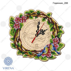 Заготовка для вишивки годинника дерев'яна 208