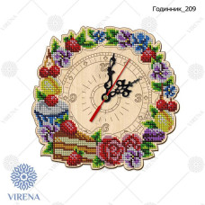 Заготовка для вишивки годинника дерев'яна 209